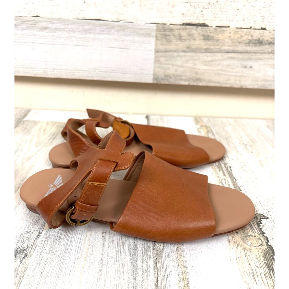 Fortress Of Inca Womens 6 Brown Leather Strappy Ankle Wrap Casual Summer Sandals